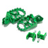 DXE Foot Pegs - Complete Set for Light Bee, E-Ride Pro - Green