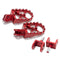 DXE Foot Pegs - Complete Set for Light Bee, E-Ride Pro - Red