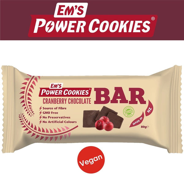 Em's Power Cookie Bar Cranberry Chocolate FOOD Melbourne Powered Electric Bikes 