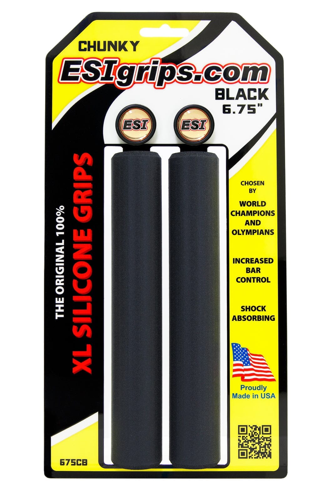 ESI Grips - Extra Chunky XXL 8.25in (Jones) HANDLEBAR GRIPS Melbourne Powered Electric Bikes Black 