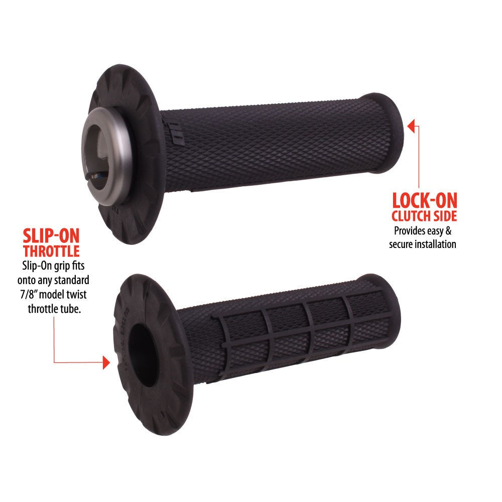 ODI Universal MX Half Waffle Lock On w/ Slip Grip