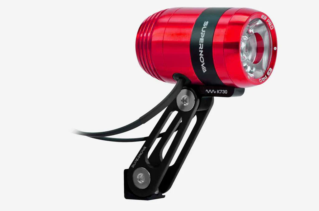 Supernova E3 Pro 2 Dynamo Light Dynamo Lights Melbourne Powered Electric Bikes Red 