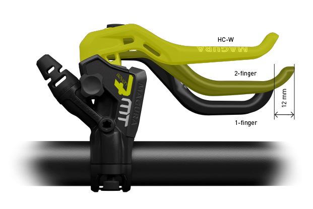 Magura 1-Finger HC-W - Wide Reach Aluminium Lever Blade Carbotecture BRAKE LEVERS Melbourne Powered Electric Bikes 