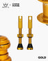 Peaty's x Chris King MK2 Tubeless Valves (Pair) TUBELESS ACCESSORIES Melbourne Powered Electric Bikes 42mm Gold 