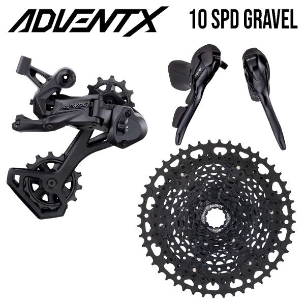 Microshift Gravel Groupset - ADVENT X Steel GROUPSETS Melbourne Powered Electric Bikes 