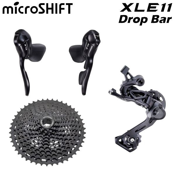 Microshift Gravel Groupset - XLE 1x11 Speed GROUPSETS Melbourne Powered Electric Bikes 