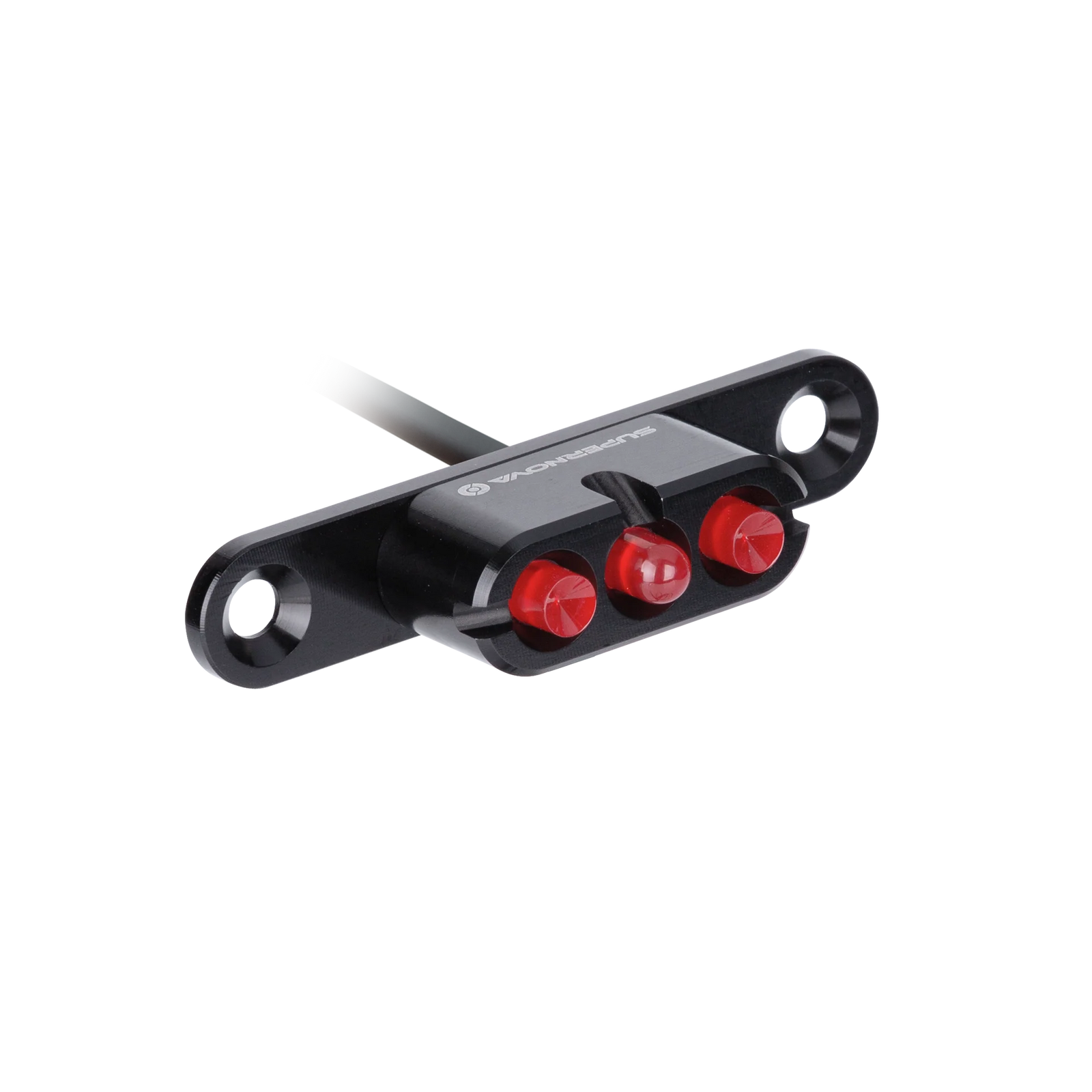 Supernova E3 Tail Light 2 - Rack Mount Tail Lights Melbourne Powered Electric Bikes 6V Rear Black