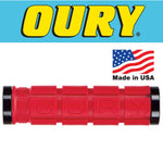 Oury Dual Lock On handlebar Grip HANDLEBAR GRIPS Melbourne Powered Electric Bikes Red 