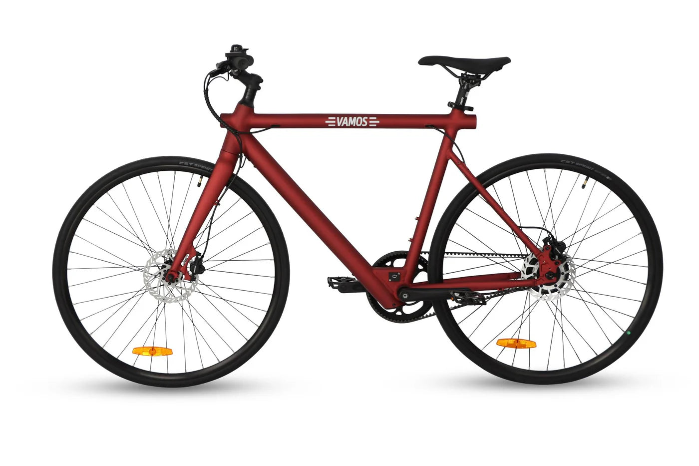 Vamos Pluma 2024 Road E-bike Road E-Bikes Melbourne Powered Electric Bikes Red 