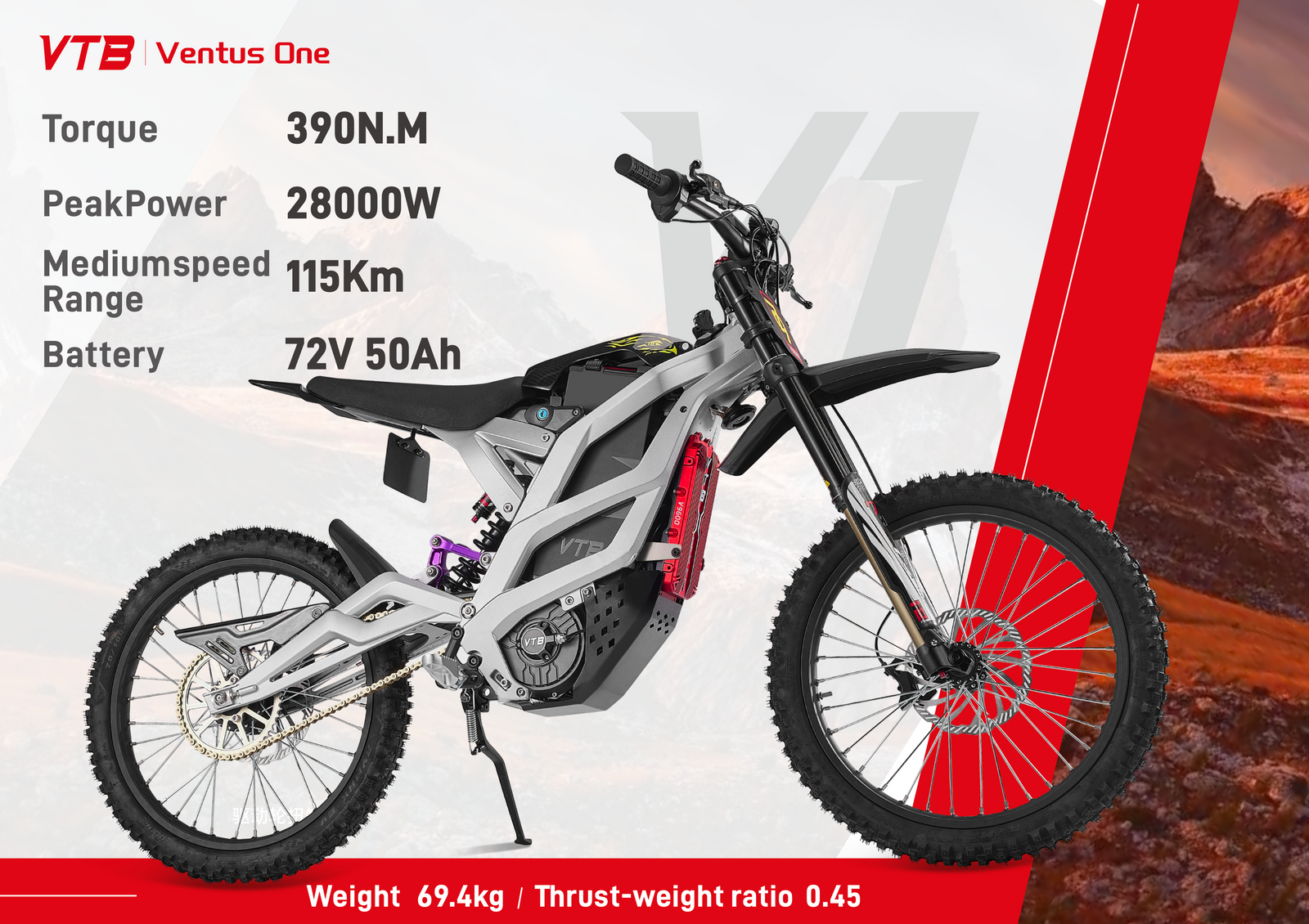 VTB Ventus One Electric Dirt Bike