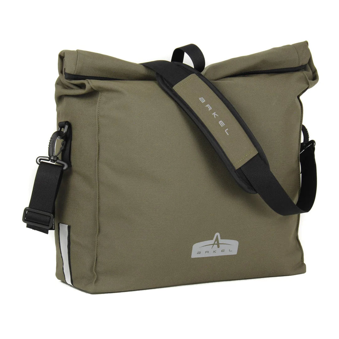 Arkel Signature H - Waterproof Urban Pannier - 24 L PANNIERS Melbourne Powered Electric Bikes Cordura Ranger Green 