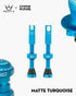 Peaty's x Chris King MK2 Tubeless Valves (Pair) TUBELESS ACCESSORIES Melbourne Powered Electric Bikes 42mm Turquoise 