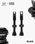 Peaty's x Chris King MK2 Tubeless Valves (Pair) TUBELESS ACCESSORIES Melbourne Powered Electric Bikes 42mm Black 