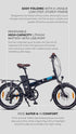 NCM London Folding E-Bike - 250w - 36v 15ah 540wh Battery - Size 20" (Matt Black)