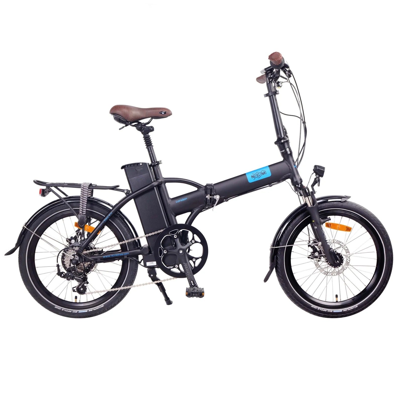 NCM London Folding E-Bike - 250w - 36v 15ah 540wh Battery - Size 20