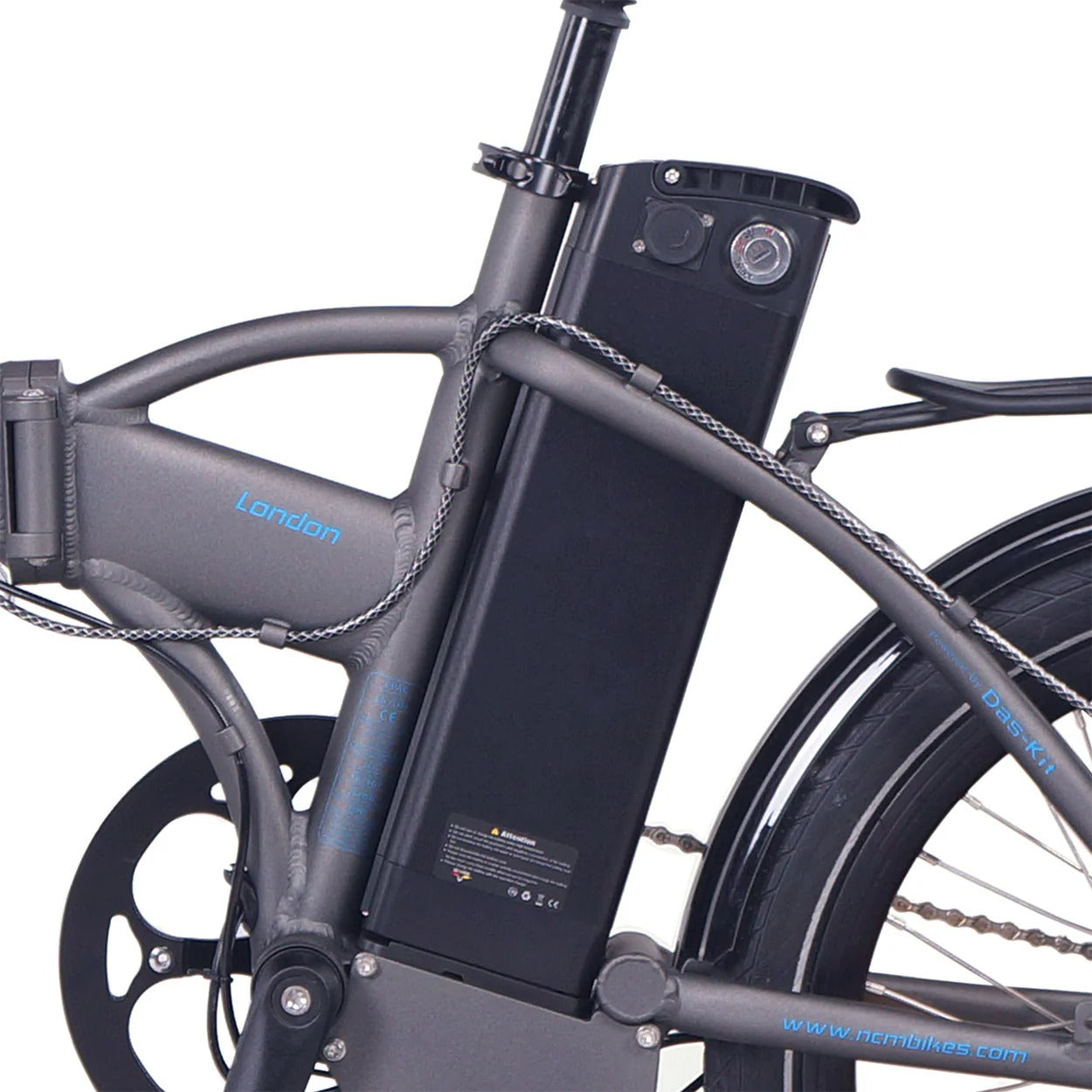 NCM London Folding E-Bike - 250w - 36v 15ah 540wh Battery - Size 20