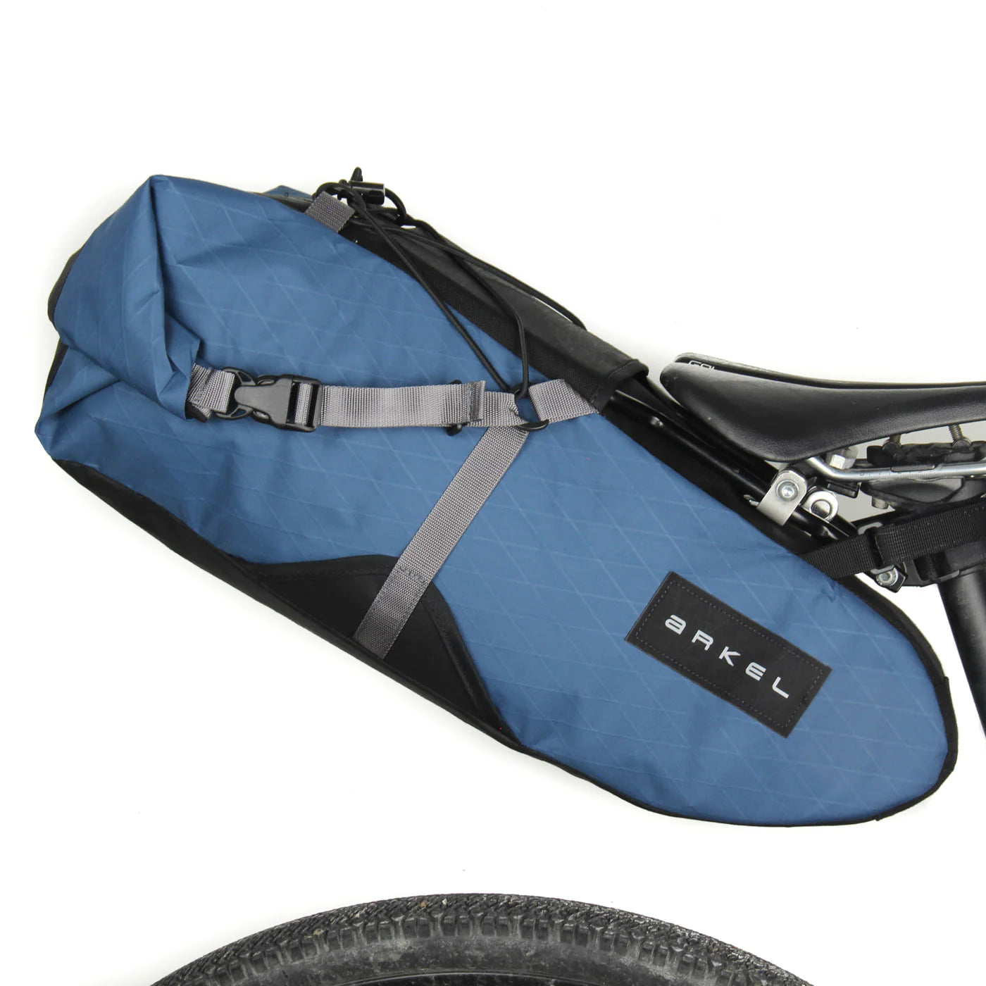 Arkel Seatpacker Bikepacking Seat Bag BIKEPACKING Melbourne Powered Electric Bikes Large (15L) XPac RX30 Ocean Blue 