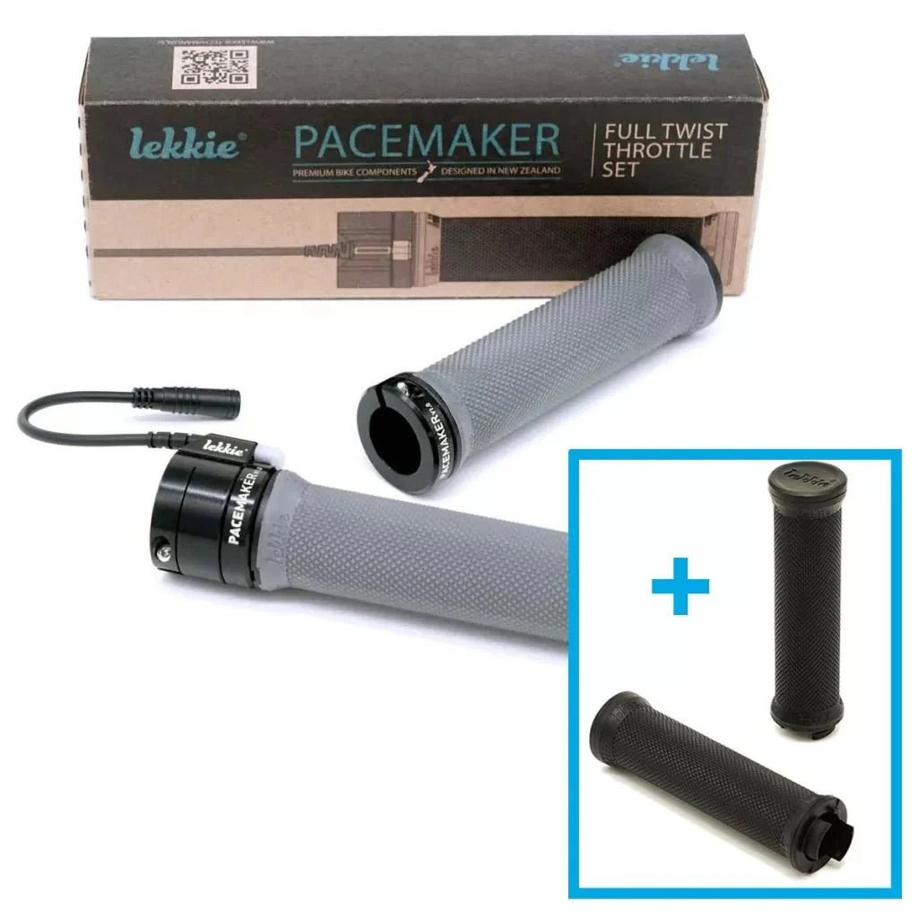 Lekkie Pacemaker Throttle Full Twist Right Hand - Soft Grip Combo