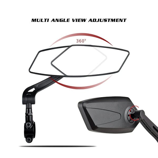 Ampd Bros Bicycle Handle Bar Side Mirror Set FAT TYRE E-BIKES Melbourne Powered Electric Bikes 