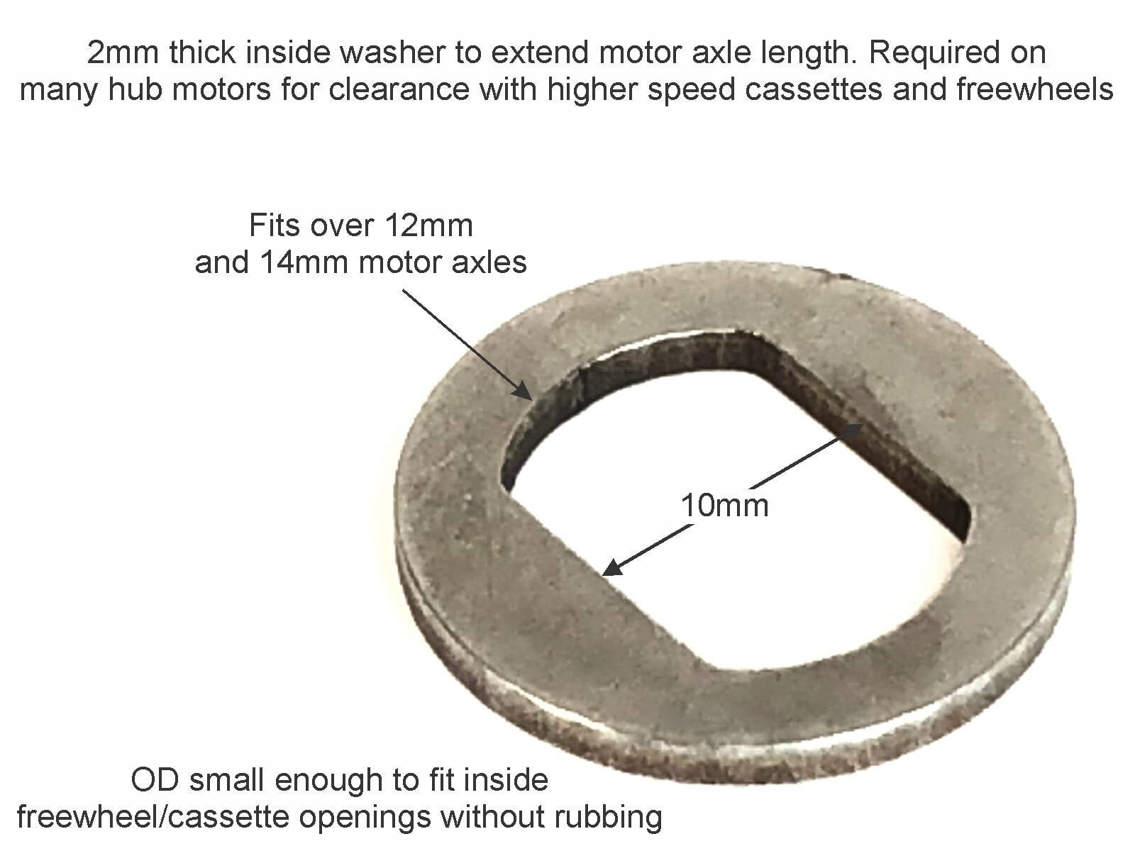 Grin Spacer Washer 2mm GRIN TECHNOLOGIES Melbourne Powered Electric Bikes 