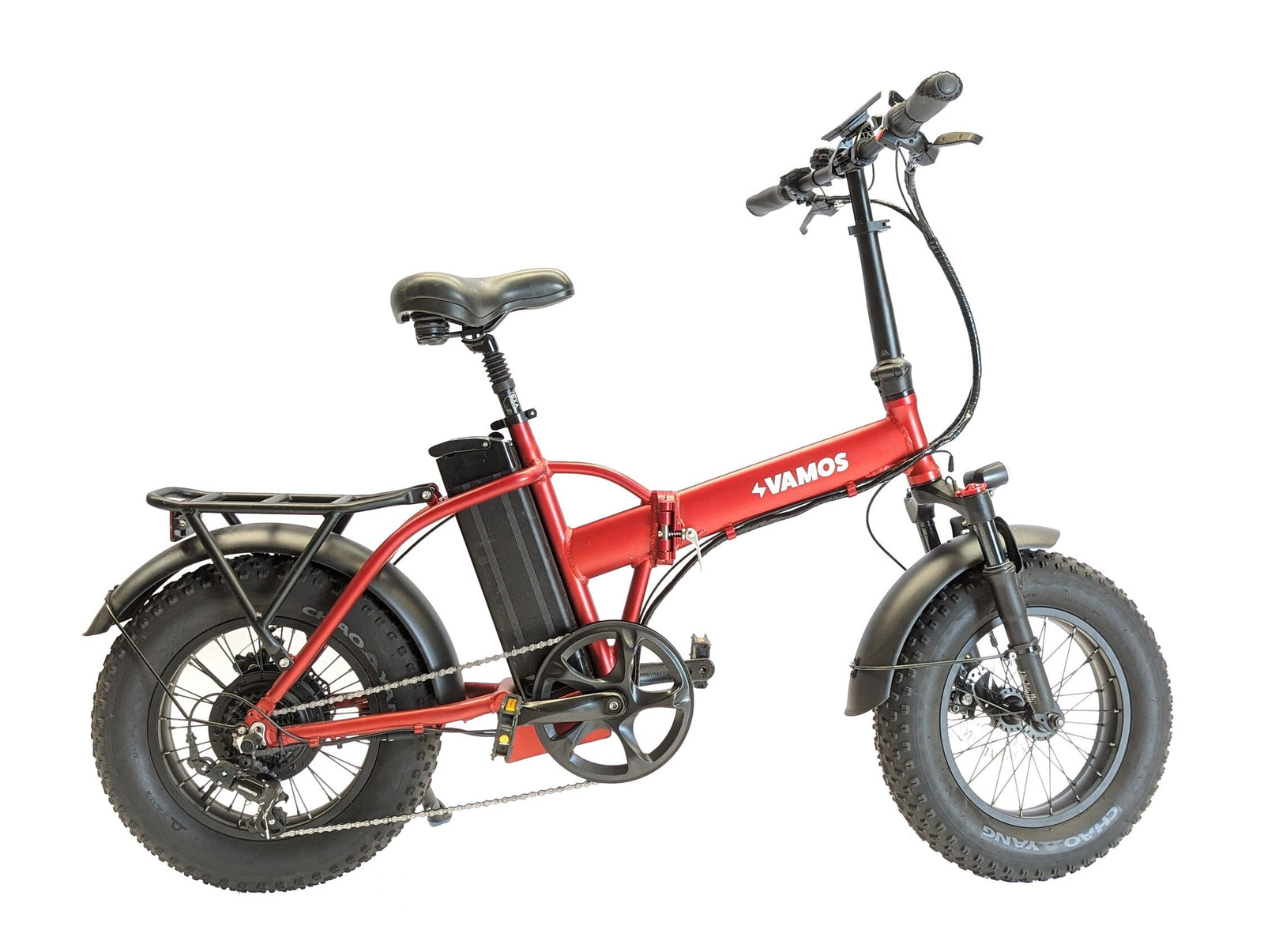 Vamos El Doblez Folding eBike FOLDING E-BIKES Melbourne Powered Electric Bikes 13Ah Red 