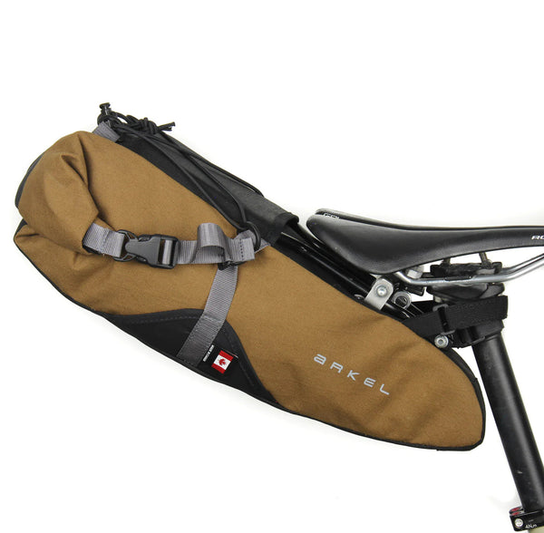 Arkel Seatpacker Bikepacking Seat Bag BIKEPACKING Melbourne Powered Electric Bikes Small (9L) XPac X11 - Mountain Brown 