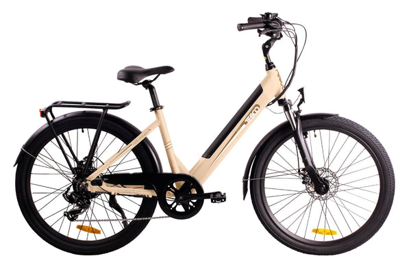 TEBCO Voyager Electric Bike COMMUTER E-BIKES Melbourne Powered Electric Bikes Champagne 