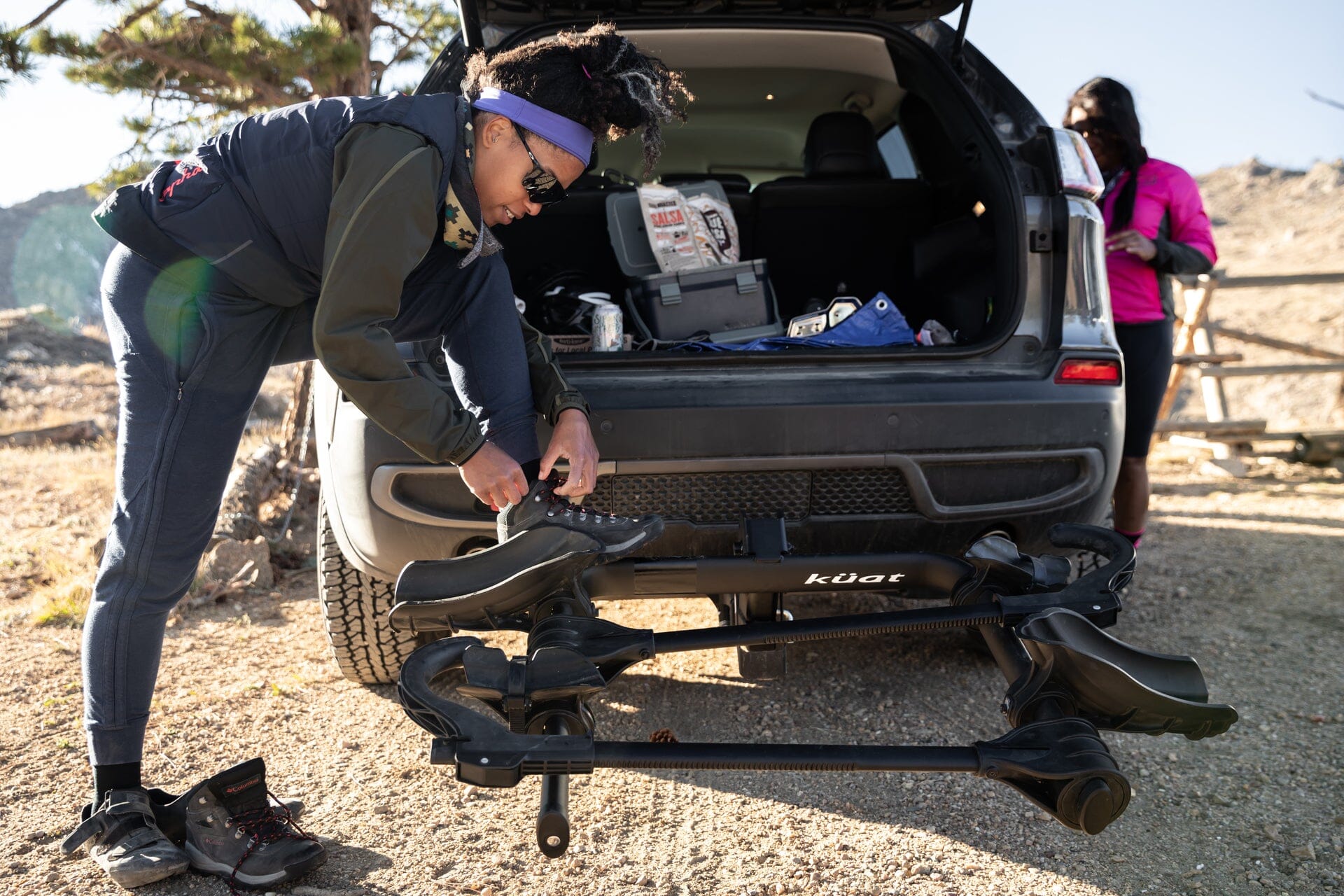 Kuat Transfer V2 - 2-bike Rack - 2" Receiver - Black CAR RACKS Melbourne Powered Electric Bikes 