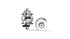 Shutter Precision Dynamo Hub PL-8 - QR axle - Centerlock Disc Brake - 100mm OLD DYNAMO HUBS Melbourne Powered Electric Bikes Silver 24H 