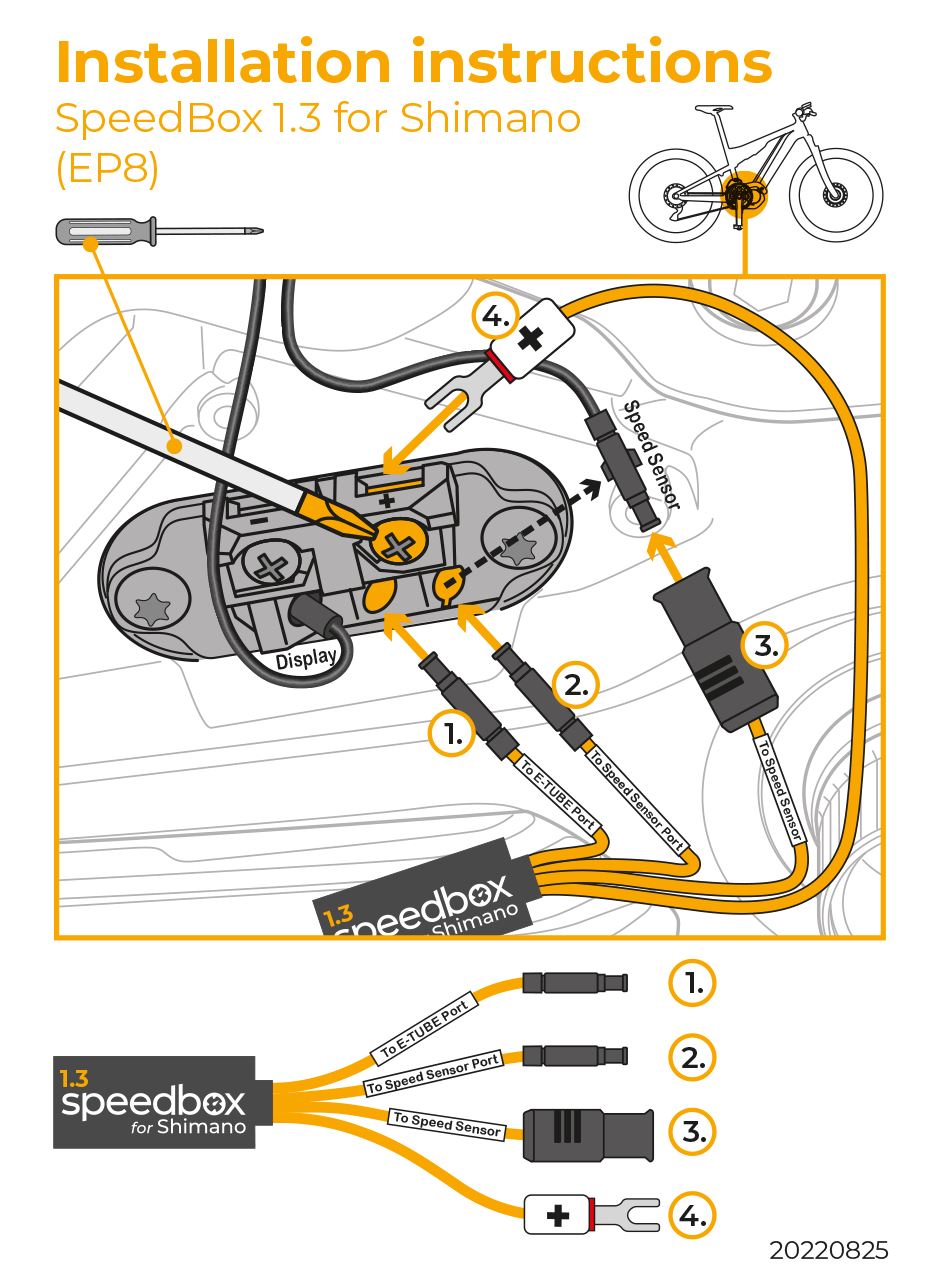 Speedbox 1.3 + E-tube Port For Shimano Ep8 SPEEDBOX Melbourne Powered Electric Bikes 