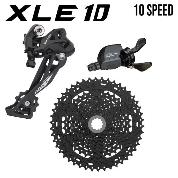 Microshift Groupset - Xle Mtb 1x10 Speed Xpress Trigger Shifter GROUPSETS Melbourne Powered Electric Bikes 