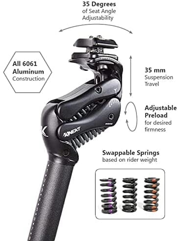 Cirrus Kinekt Xr Suspension Seatpost Aluminium 31.6 X 420mm SEAT POSTS Melbourne Powered Electric Bikes 