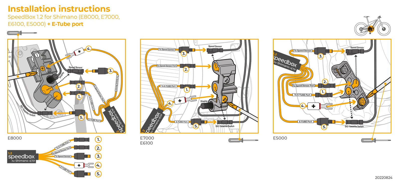 Speedbox 1.2 For Shimano E8000, E6100, E5000 + E-tube Port SPEEDBOX Melbourne Powered Electric Bikes 