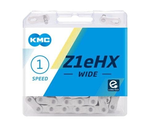 Chain - Kmc Single Speed Z1ehx Chain 1/2 X 1/8 X 112l Silver Anti-drop Heavy Duty PARTS Melbourne Powered Electric Bikes & More 
