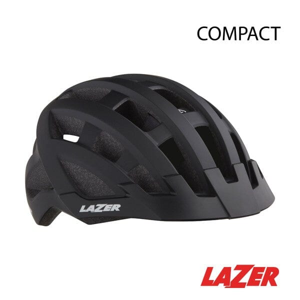 Helmet Lazer - Compact - Range HELMETS Melbourne Powered Electric Bikes Black 