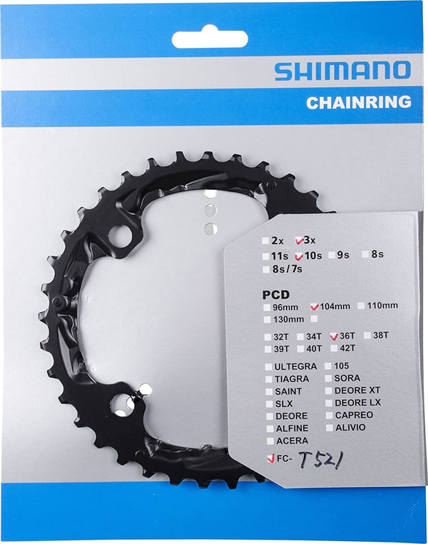 Shimano Fc-m610 Chainring 36t Deore (al) For 48-36-26t CHAINRINGS Melbourne Powered Electric Bikes 