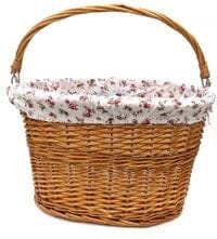 Basket - Front Wicker Q/r With Handle 400mm X 300mm X 420mm Melbourne Powered Electric Bikes & More 