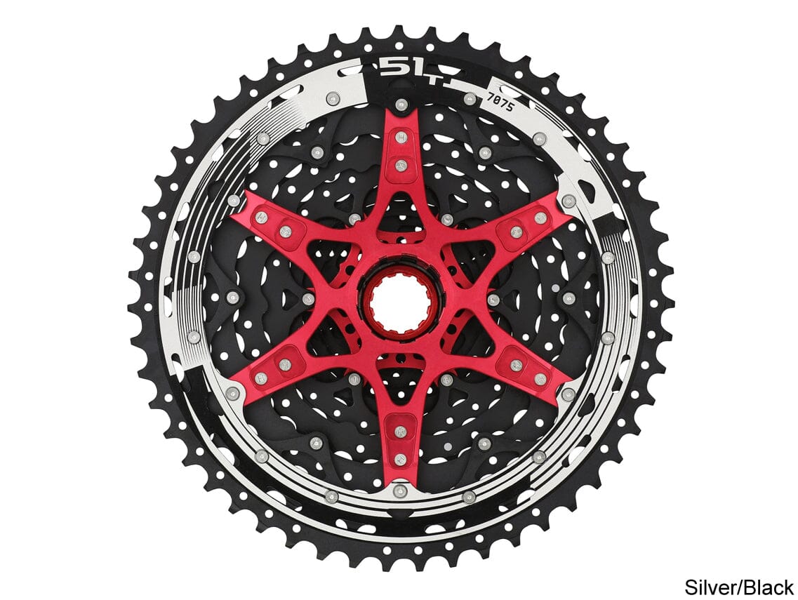 Sunrace Mz903 12 Speed Wide Ratio Cassette - Silver/black 11-51 CASSETTES & SPROCKETS Melbourne Powered Electric Bikes & More 