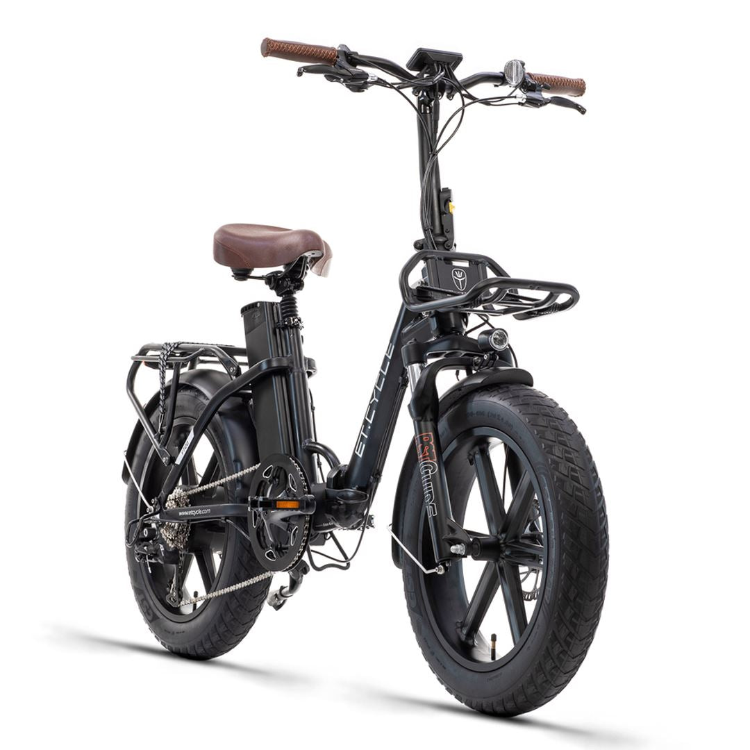 Et-cycle F720 Folding E-bike FOLDING E-BIKES Melbourne Powered Electric Bikes 48V/15AH/720WH Matt Black 