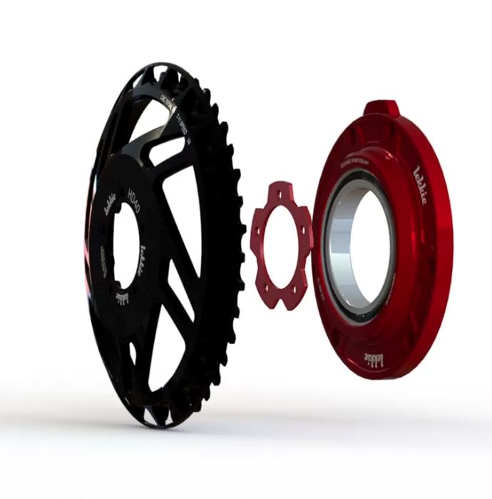 Lekkie Bling Ring Bbshd 40t Package - Black/red LEKKIE CHAIN RINGS & DRIVE COVERS Melbourne Powered Electric Bikes & More 