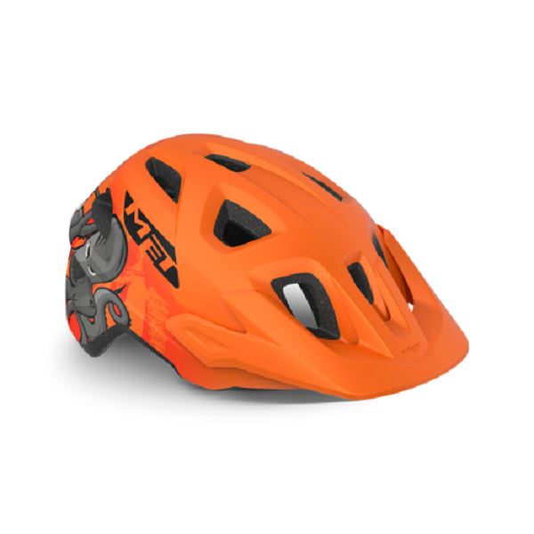 MET Eldar Youth Helmet - Orange/Matte HELMETS Melbourne Powered Electric Bikes 