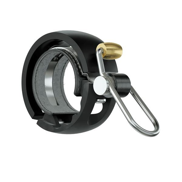 Knog Oi Luxe Bell (80 Decibels) BELLS Melbourne Powered Electric Bikes Black Small 