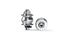 Shutter Precision Dynamo Hub PL-6 - 15mm thru axle - 100mm OLD DYNAMO HUBS Melbourne Powered Electric Bikes Silver 28H 