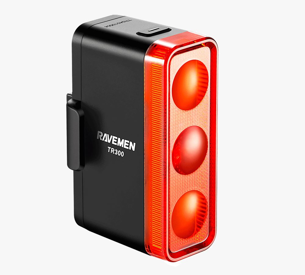 Ravemen Tr300 Rear Light - Black BATTERY & USB LIGHTS Melbourne Powered Electric Bikes 