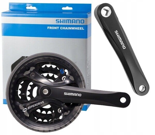 Shimano Fc-m361 Front Crankset 170mm 48-38-28 Black CRANKSETS Melbourne Powered Electric Bikes & More 