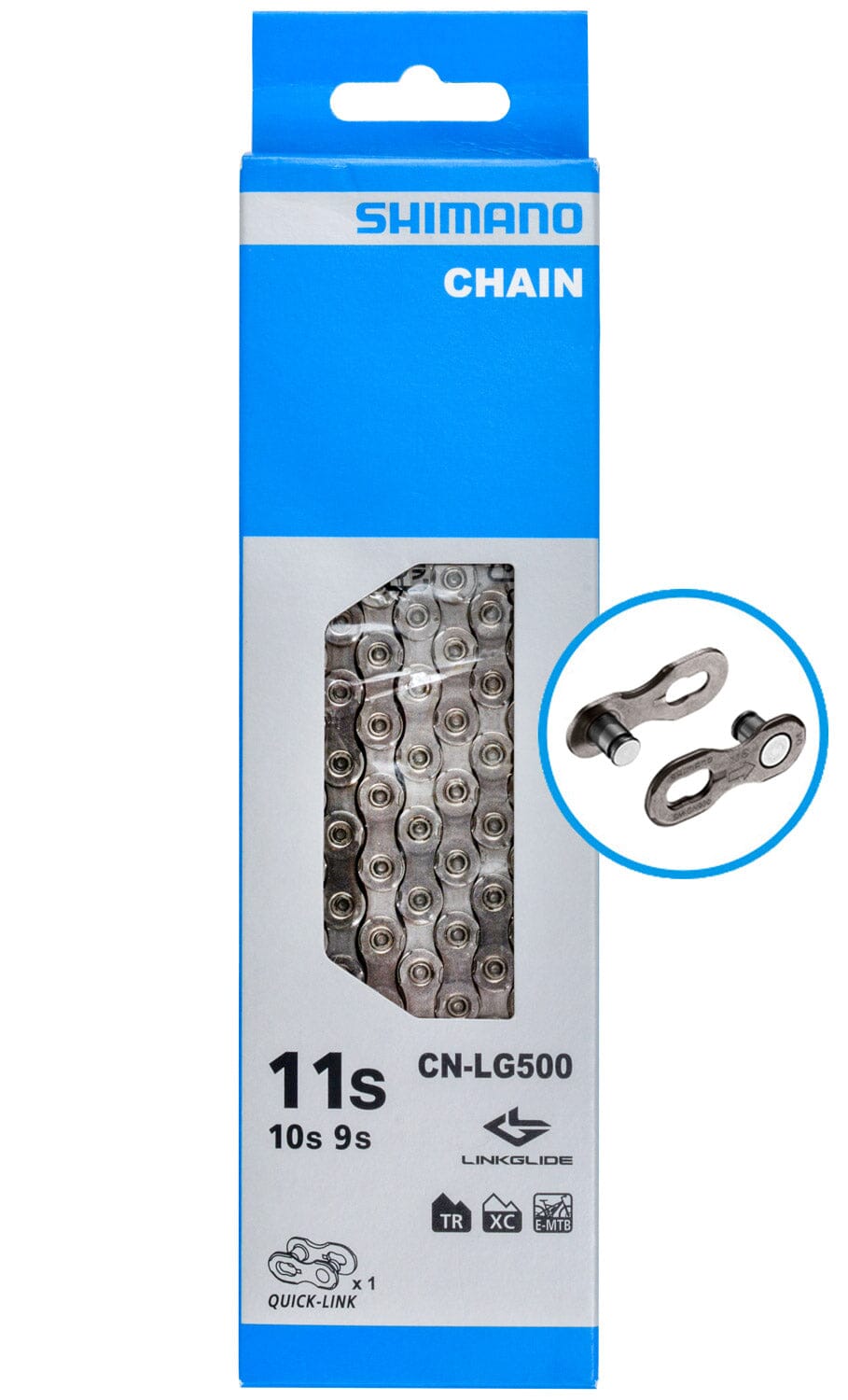 Shimano Cn-lg500 Chain For Steps 10/11-speed W/quick Link Linkglide CHAINS Melbourne Powered Electric Bikes 