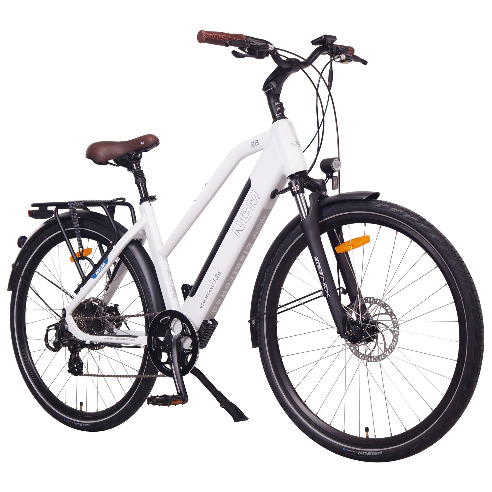 Ncm Milano T3 Step Through E-bike COMMUTER E-BIKES Melbourne Powered Electric Bikes 26 inch White 