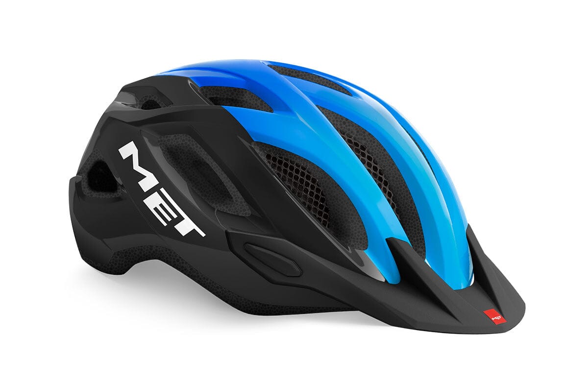 Met Crossover Helmet HELMETS Melbourne Powered Electric Bikes Medium Blue/Black/Matt 