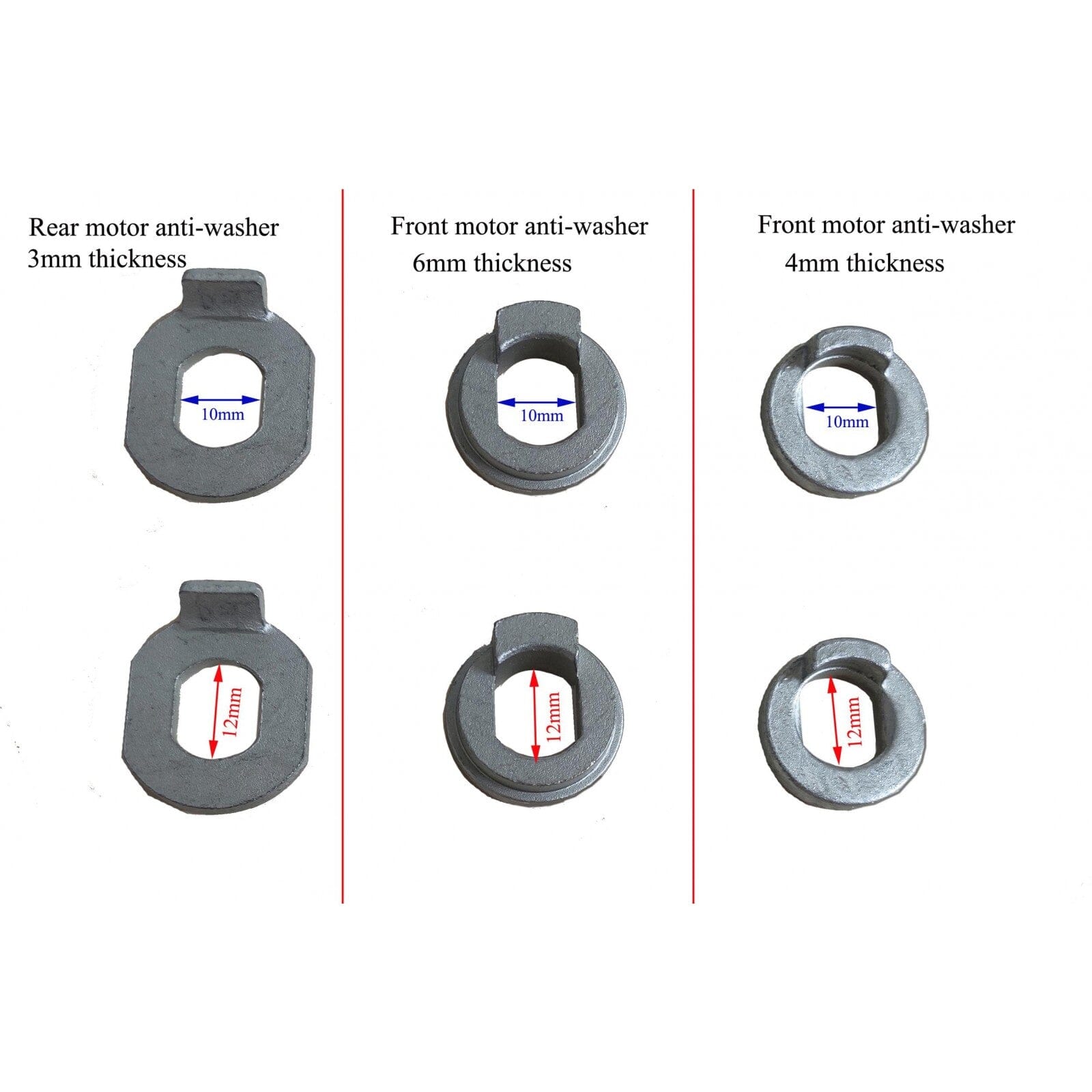 Anti Torque Washer Rear Hub Motor E-BIKE HUB MOTOR SPARE PARTS Melbourne Powered Electric Bikes 