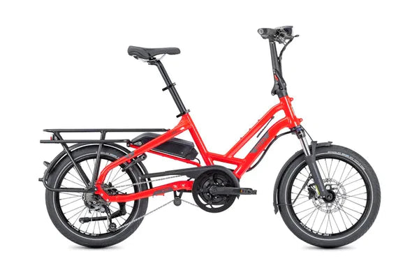 Tern HSD S8i Matte Red/Grey Cargo E-Bike CARGO E-BIKES Melbourne Powered Electric Bikes 